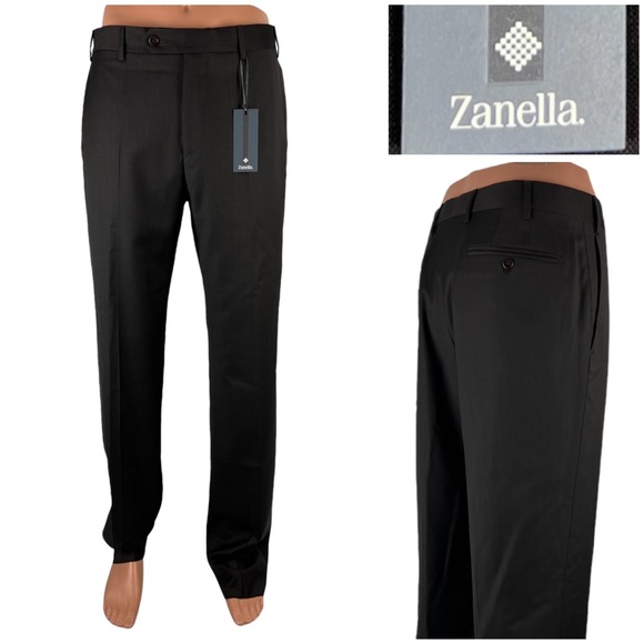 Zanella Pants Zanella Mens 33 Pants 0 Wool Dress Brown Devon Made